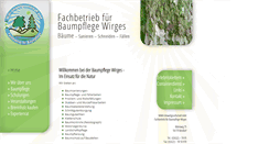 Desktop Screenshot of baumpflege-wirges.de